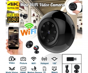 Wifi Camera 4K Mini SQ17 IP Camera Night Vision Voice with Video Recorder