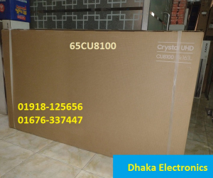 65 inch SAMSUNG CU8100 CRYSTAL UHD 4K  BEZELLES TV