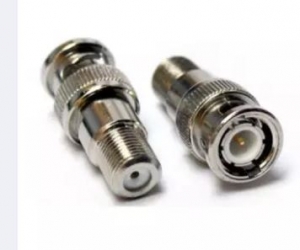 BNC Connector Ftype Female to Q9 BNC connector  Silver