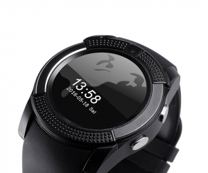 V8 smart Mobile Watch Sim + Gear intact Box ( Sim )