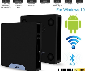 X5 Mini PC TV Box 64bit Win10+ Android 5.1