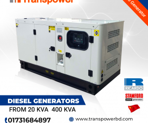 62.5 KVA Ricardo Engine Diesel Generator,China