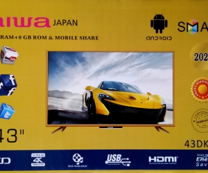 AIWA 43” 4K Smart LED TV (1GB RAM+8GB ROM)
