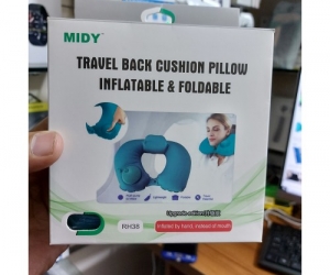 RH38 Travel Back Cushion Pillow inflatable & Foldable Adjusting Hand Pump