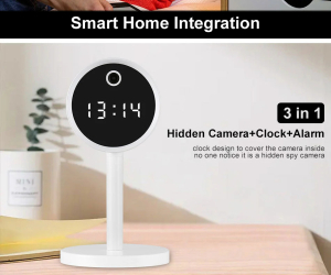 HD Wifi Clock Wireless Security Camera