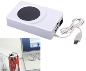 Dual Use USB Cooler Warmer Cup Coffee Tea Beverage Cans Cooler & Warmer White