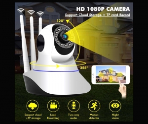 IP Camera Three Antennas V380 Security Network CCTV Camera