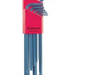 Bondhus blx9m 10999 Set of 9 Balldriver« Lwrenches, sizes 1.510mmBlack