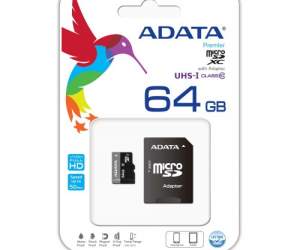 Adata Geunine 64GB Micro SD Class10 Memory Card With Adapter
