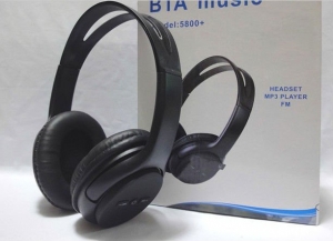 Wireless mp3 headphones with FM,TF Card Supported.