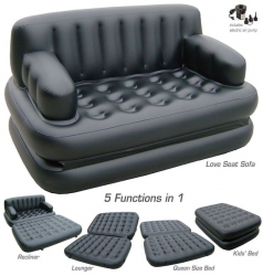 5 in 1 Inflatable Double Air Sofa Chair