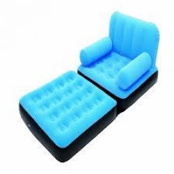 SINGLE FLOCKED INFLATABLE SOFA AIRBED