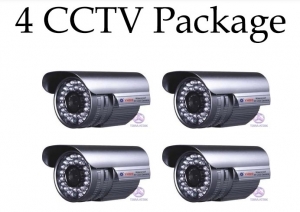 Waterproof CCTV With PC Based DVR Pack 