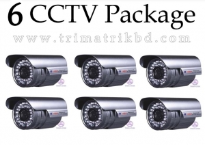 6 WATERPROOF CCTV WITH PC DVR CARD 
