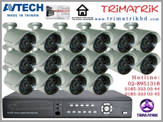 Avtech 16 CCTV Camera Package 