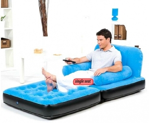 2 in 1 SINGLE INFLATABLE AIR SOFA+BED