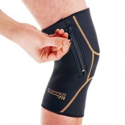 COPPER FIT ZEPPERED KNEE SLEEVE