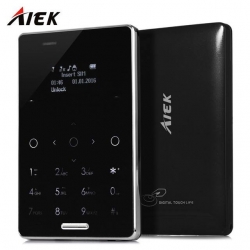 Aiek M4 DualSim keypad Touch Mini Credit Card Size Phone 