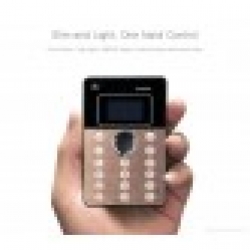 Aiek Q7 Mini credit card Size Mobile Phone