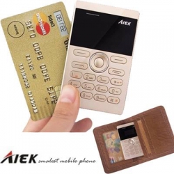 AIEK E1 1 inch Mini Card Phone intact Box