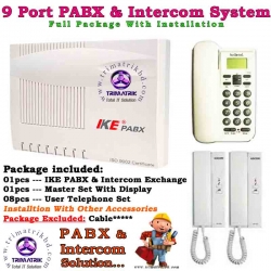 IKE 9 Line Intercom & PABX Package