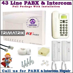 IKE 43 Line Intercom & PABX Package