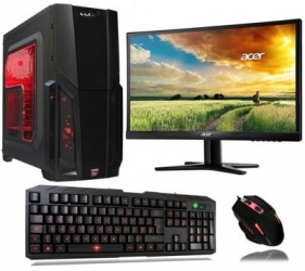 Gaming desktop Core i3 4GB Ram 17 LED