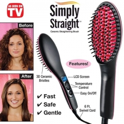 Simply Hair Straightener Ceramic Brush,