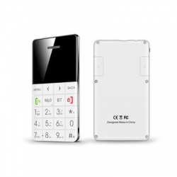 Original Mini credit card Size phone Q5 EDGE Display Intact Box ( Black )