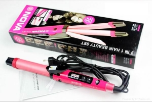 Nova 2 in1 Hair Straightener Curling Iron intact Box