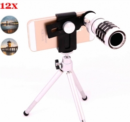 Universal 12X Zoom Telescope Mobile Phone Lens (QHHH)