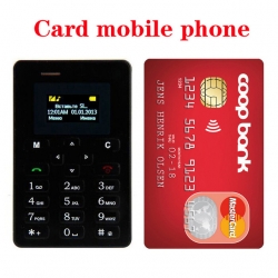 AIEK M5 Mini credit card Size Mobile Phone