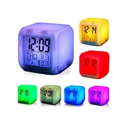7 Color Digital LED Clock With AlarmC: 0187.