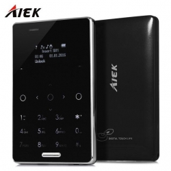 Aiek M4 DualSim keypad Touch Mini Credit Card Size Phone intact Box
