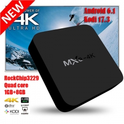 MXQ4K Android 6.0 Quad Core Smart TV Box