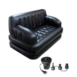 5 in 1 Inflatable Double Air Bed Sofa cum Chair