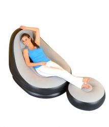 2 in 1 Air Chair and Footrest Sofa