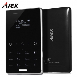 Aiek M4 DualSim keypad Touch Mini Credit Card Size Phone intact Box