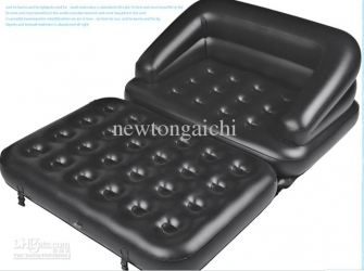 5 in 1 Inflatable Double Air Bed Sofa cum Chair