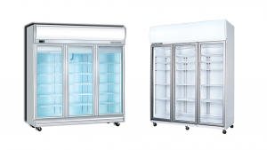 3 Door Glass Display Commercial Dairy Fridge in Bangladesh