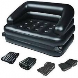 5 in 1 Inflatable Double Air Bed Sofa cum Chair