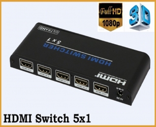 4K 5Port HDMI Switch with remote control