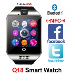 Q18 Sim supported Smart Mobile Watch Sim + Gear