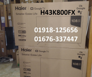 Haier 43 Inch Bezel Less Google Android FHD TV (H43K800FX )