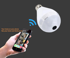  Bulb 360° Panoramic Wifi IP Camera 