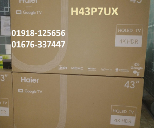 43 inch Haier H43P7UX HQLED 4K SMART GOOGLE TV Official