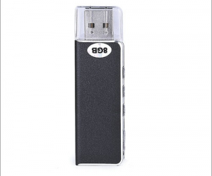 8GB USB Digital Audio Voice Recorder MP3 Music Player