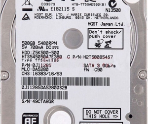 HGST Brand 2.5 500GB Laptop Internal hard disk