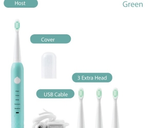 USB Rechargeable Toothbrush with 3 Extra brush