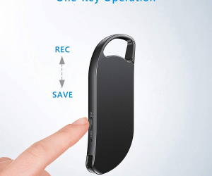 64Gb Mini Recorder Keychain Recorder